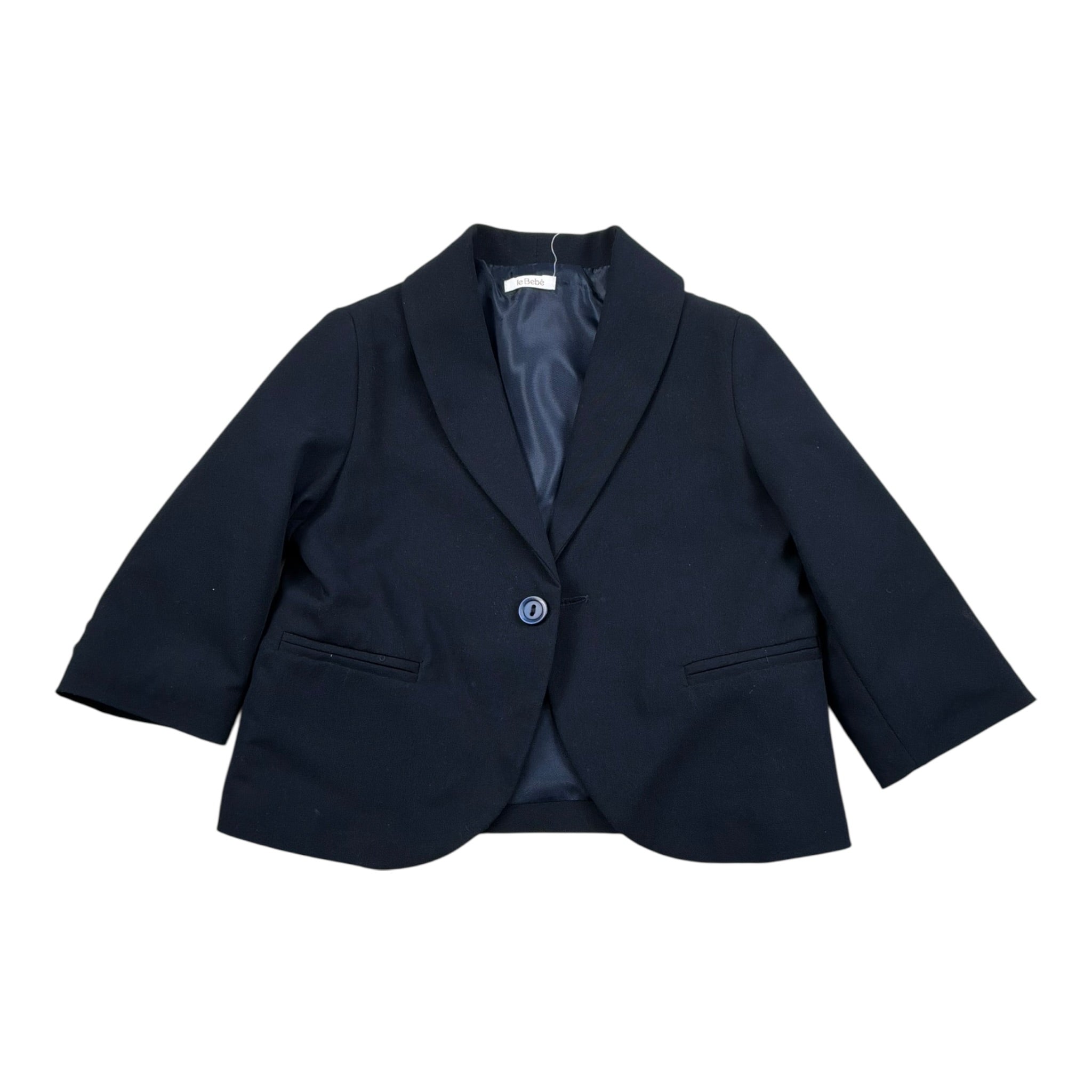 Le Bebe' Giacca tinta unita con Bottoni Blu per Neonato LBB4550 BLU LE BEBE' 