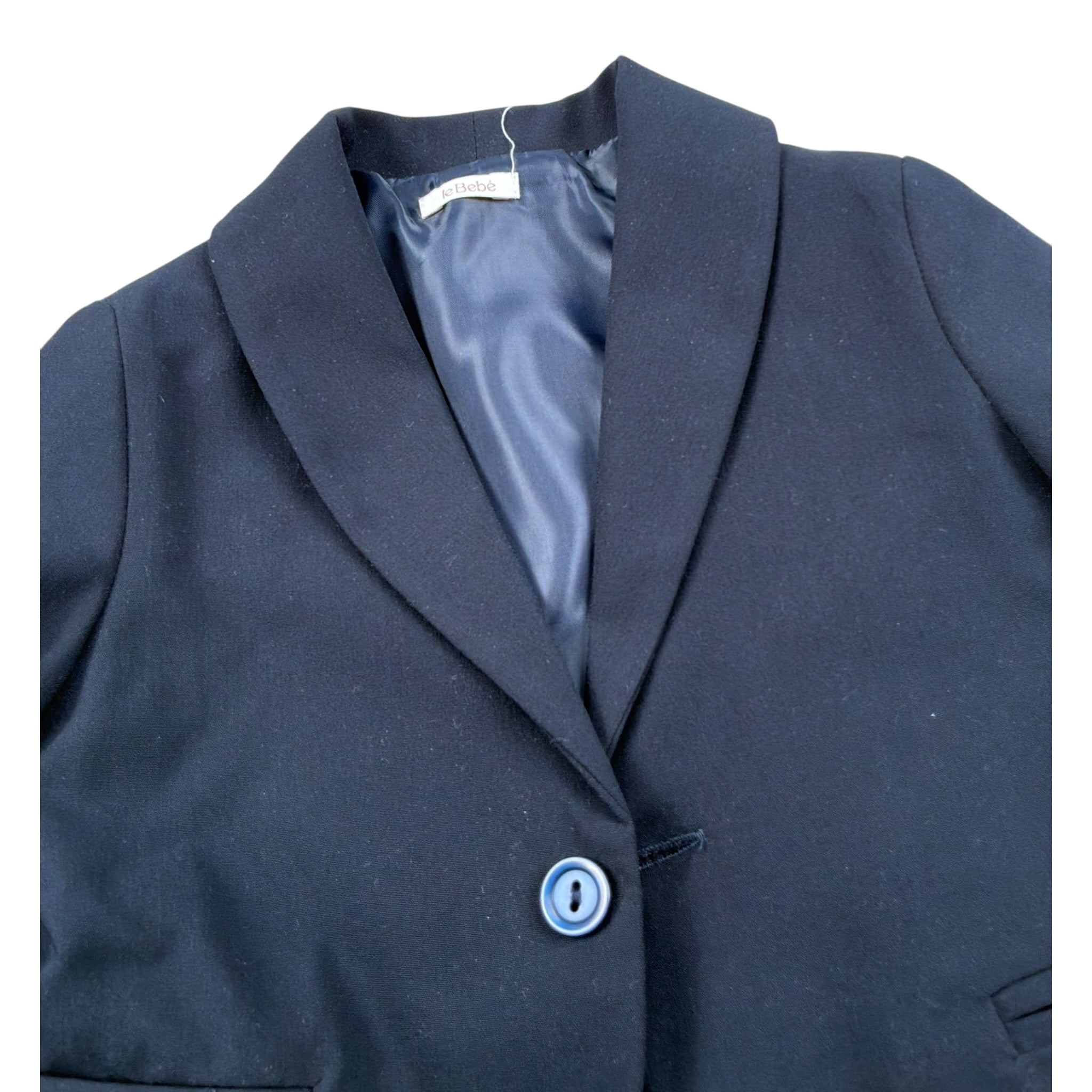Le Bebe' Giacca tinta unita con Bottoni Blu per Neonato LBB4550 BLU LE BEBE' 