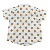 Le Bebe' Camicia tinta unita con Stampa A Pois Bianco per Neonato LBB4594 BIANCO LE BEBE' 