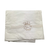 Le Bebe' Lenzuola Set 3 Pezzi Tinta Unita con Stampa per Neonato LBB4830 BIANCO LE BEBE' 