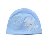 Le Bebe' Cappello Tinta Unita con Stampa per Neonato LBB5295 AZZURRO LE BEBE' 