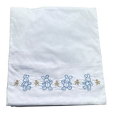 Le Bebe' Lenzuola Set 3 Pezzi Tinta Unita con Stampa per Neonato LBB5301 BIANCO LE BEBE' 