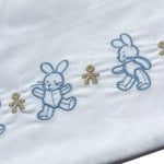 Le Bebe' Lenzuola Set 3 Pezzi Tinta Unita con Stampa per Neonato LBB5301 BIANCO LE BEBE' 