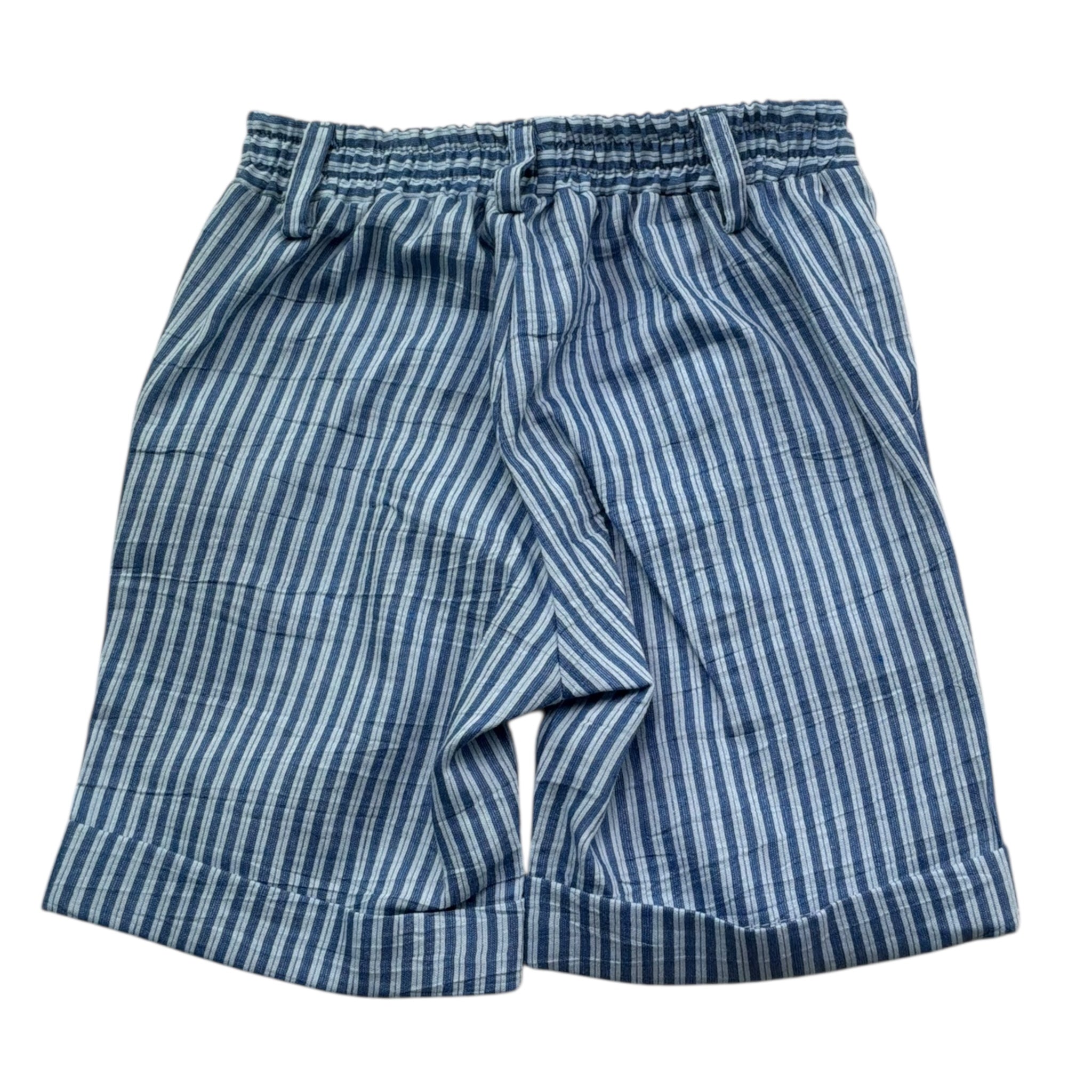 Le Bebe' Bermuda Tinta Unita con Elastico In Vita per Neonato LBB5358 BLU LE BEBE' 
