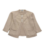 Le Coconne Cardigan Tinta Unita per Neonato 5855 BEIGE LE COCONNE 