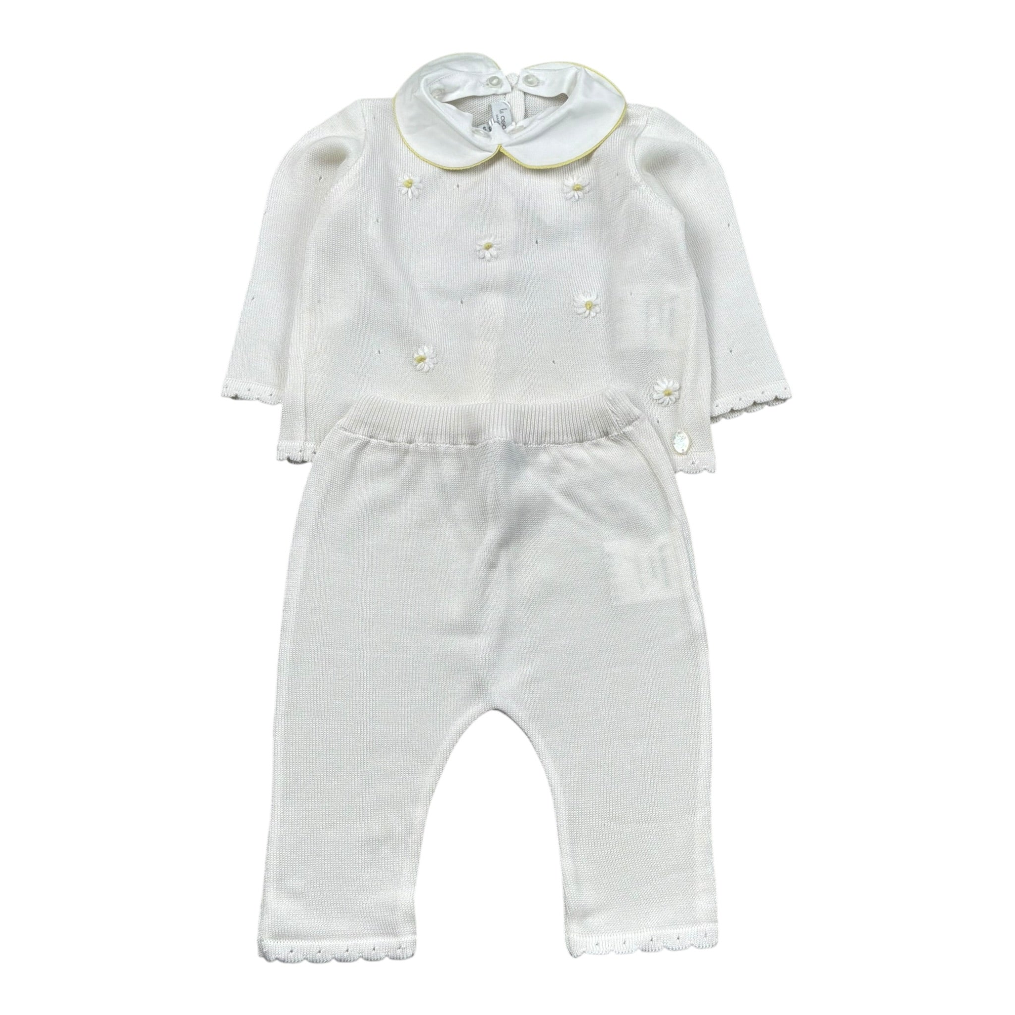 Le Coconne Completo 2 Pezzi Maglia-Leggins per Neonata LCN1412 PANNA LE COCONNE 