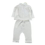 Le Coconne Completo 2 Pezzi Maglia-Leggins per Neonata LCN1412 PANNA LE COCONNE 