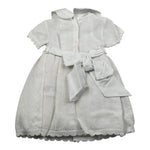 Le Coconne Abito Mezza Manica Traforato per Neonata LCN1937 BIANCO LE COCONNE 