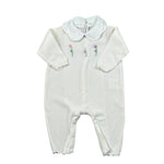 Le Coconne Tutina Tinta Unita con Ricami per Neonata LCN1940 PANNA LE COCONNE 