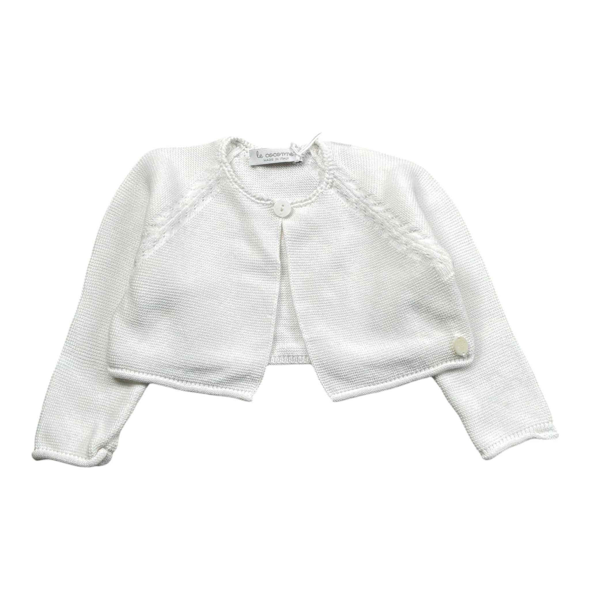 Le Coconne Coprispalle Tinta Unita per Neonata LCN2117 BIANCO LE COCONNE 