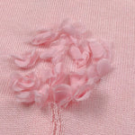 Le Coconne Pagliaccetto Tinta Unita con Applicazioni per Neonata LCN2123 ROSA LE COCONNE 