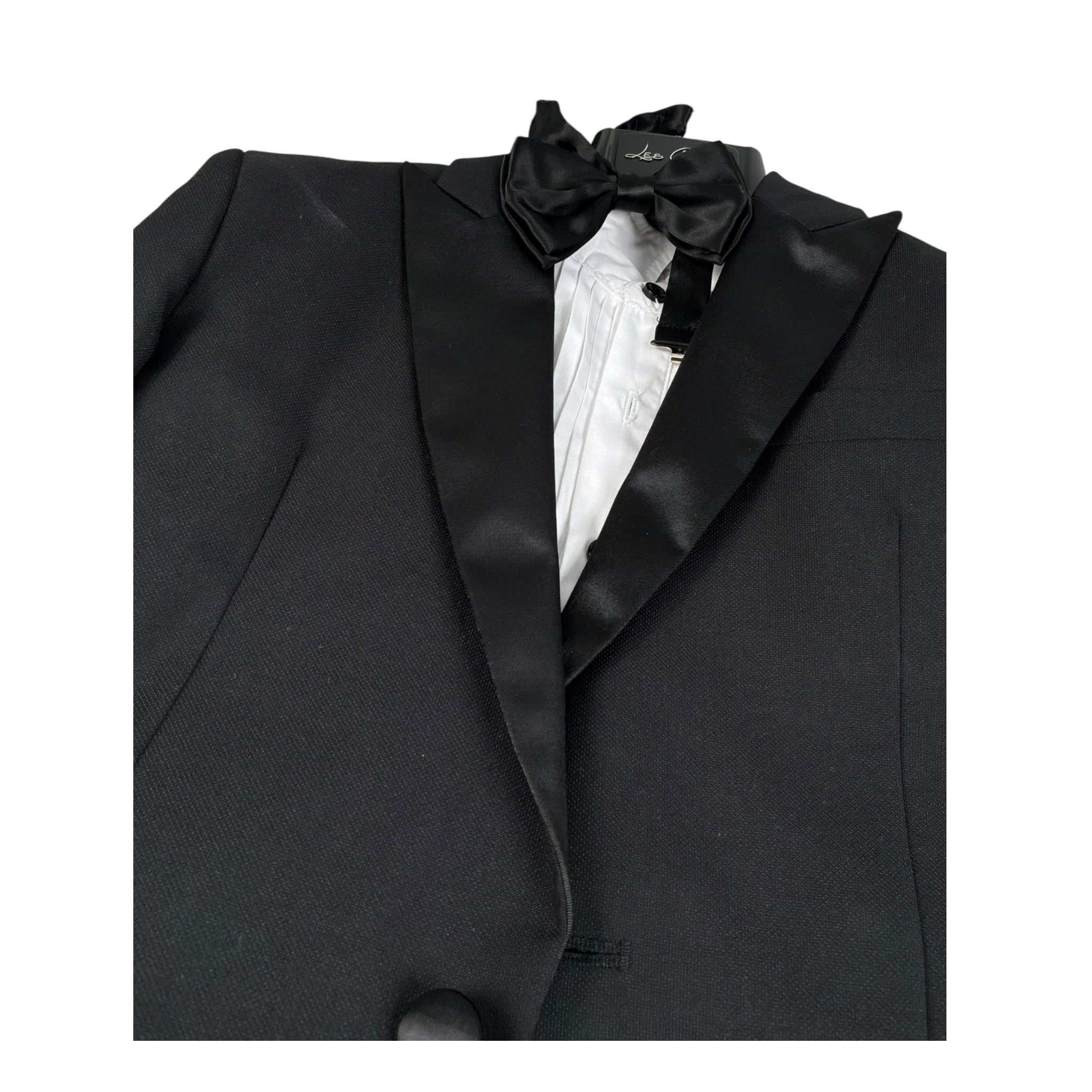 Les Gamins Completo 5 Pezzi Giacca-Gilet-Camicia-Papillon-Pantalone per Bambino CM954060 NERO LES GAMINS 