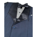 Les Gamins Completo 5 Pezzi Giacca-Gilet-Pantalone-Camicia-Papillon per Bambino LGM458043B BLU LES GAMINS 