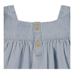 Levi'S Set Abito In Denim-Coulotte Tinta Unita per Neonata 1EK145 AZZURRO LEVI'S 