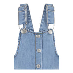 Levi'S Salopette Tinta Unita con Tasconi per Neonata 1EM257X AZZURRO LEVI'S 