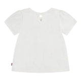 Levi'S T-Shirt Girocollo Tinta Unita con Stampa per Neonata 1EM401 BIANCO LEVI'S 