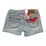 Levi'S Short In Denim Tinta Unita per Neonata 34EH272KN AZZURRO LEVI'S 