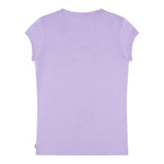 Levi'S T-Shirt Tinta Unita Girocollo con Stampa per Bambina 4E4234 LILLA LEVI'S 