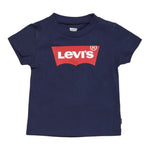Levi'S T-Shirt Girocollo tinta unita con Logo Blu per Neonato 6E8157XXXX BLU LEVI'S 