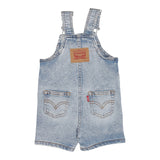 Levi'S Salopette In Denim Tinta Unita per Neonato 6EE584X AZZURRO LEVI'S 