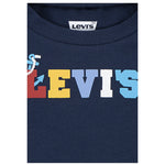 Levi'S T-Shirt Girocollo Tinta Unita con Stampe per Neonato 6EM319 BLU LEVI'S 