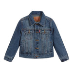 Levi'S Giubbino In Denim Tinta Unita con Bottoni per Bambino 9E2058 BLU LEVI'S 