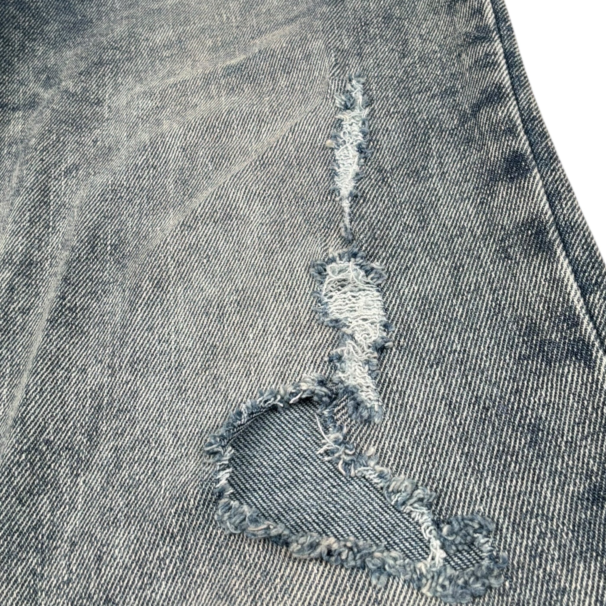 Levi'S Jeans Tinta Unita con Strappi per Bambino 9E6728 AZZURRO LEVI'S 