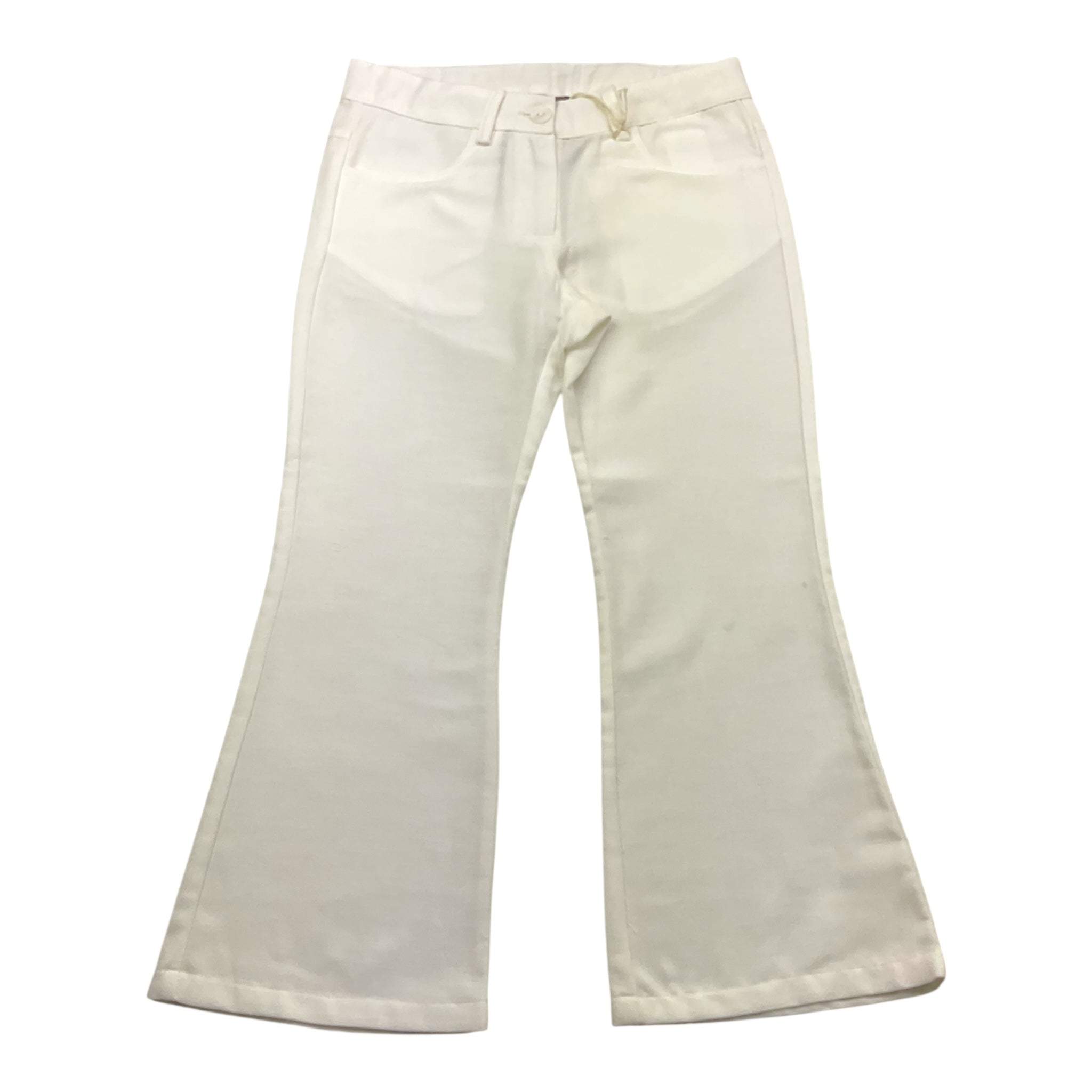 Little Bear Pantalone Tinta Unita Modello A Zampa per Neonata 8214N PANNA LITTLE BEAR 