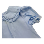 Little Bear Camicia Girocollo Tinta Unita Mezza Manica per Neonata 8221 AZZURRO LITTLE BEAR 