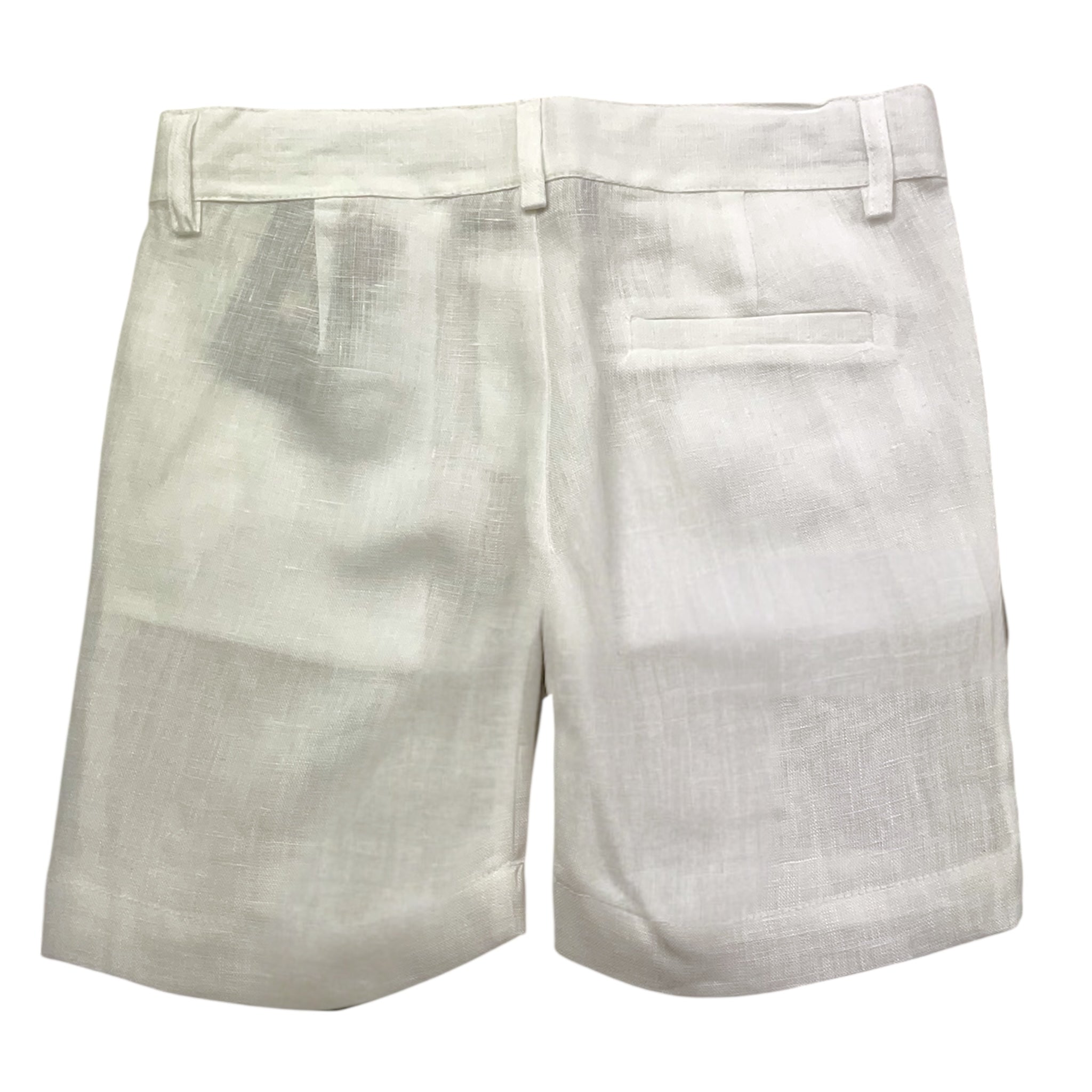 Little Bear Bermuda Tinta Unita con Girovita Regolabile per Bambino 8229J BIANCO LITTLE BEAR 