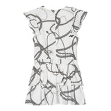 Liu Jo Abito Mezza Manica Tinta Unita con Stampe per Bambina GA3163 BIANCO LIU JO 