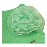 Liu Jo Abito Tinta Unita Giromanica con Tulle per Bambina GA4009 VERDE LIU JO 