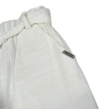 Liu Jo Pantalone Tinta Unita con Elastico In Vita per Bambina GA4236 BIANCO LIU JO 