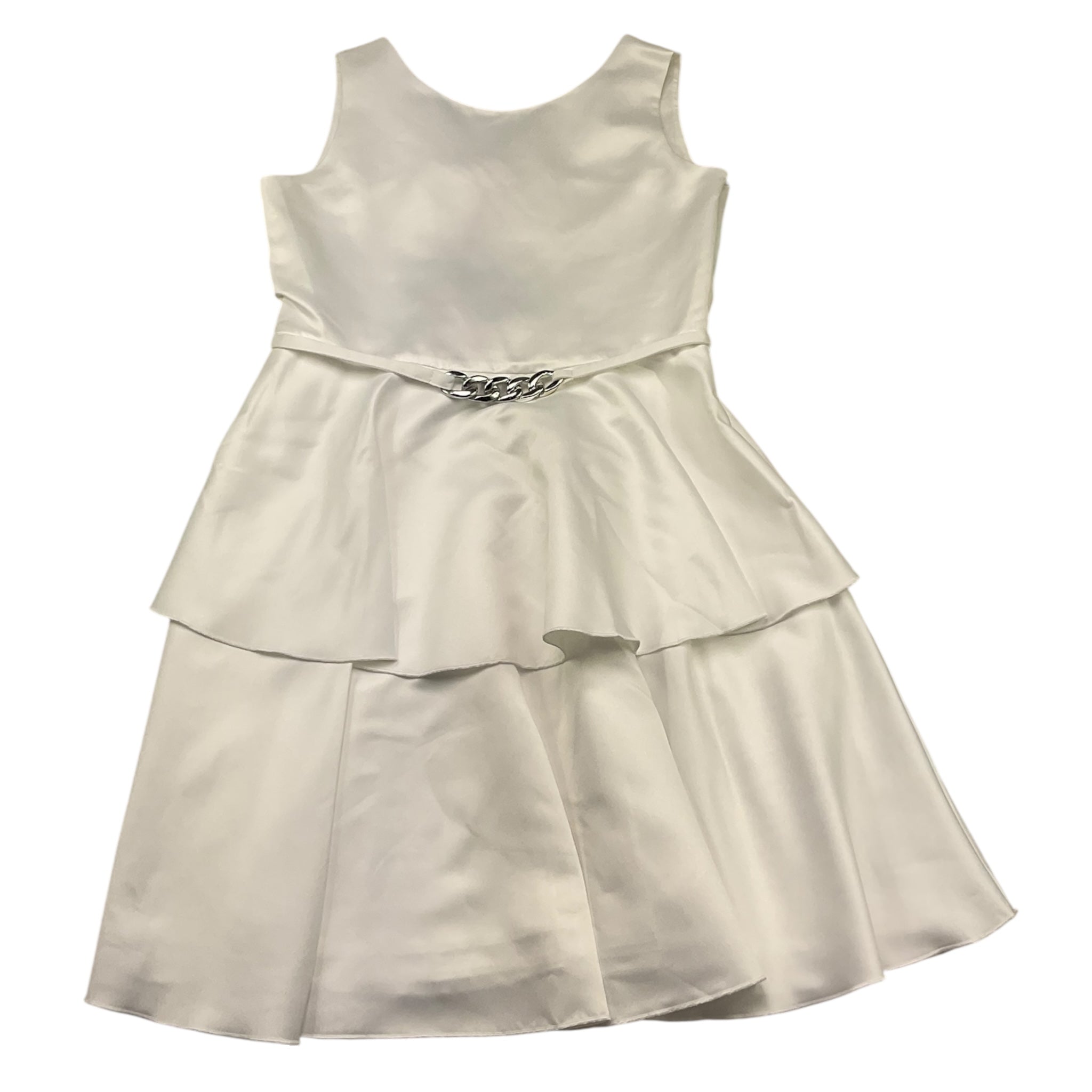 Liu Jo Abito Giromanica Tinta Unita per Bambina GA5001 BIANCO LIU JO 
