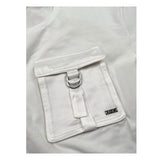 Liu Jo T-Shirt Girocollo Tinta Unita con Taschino Modello Crop per Bambina GA5016X BIANCO LIU JO 