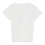 Liu Jo T-Shirt Girocollo Tinta Unita con Paillettes per Bambina GA5018 BIANCO LIU JO 