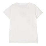 Liu Jo T-Shirt Girocollo Tinta Unita con Paillettes per Bambina GA5018XXXX BIANCO LIU JO 