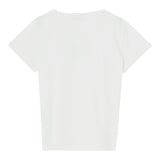 Liu Jo T-Shirt Girocollo Tinta Unita con Paillettes per Bambina GA5018XXXX PANNA LIU JO 