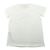 Liu Jo T-Shirt Girocollo Tinta Unita con Paillettes per Bambina GA5018XXXX PANNA/ORO LIU JO 