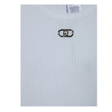 Liu Jo Canotta Tinta Unita con Logo per Bambina GA5041X BIANCO LIU JO 