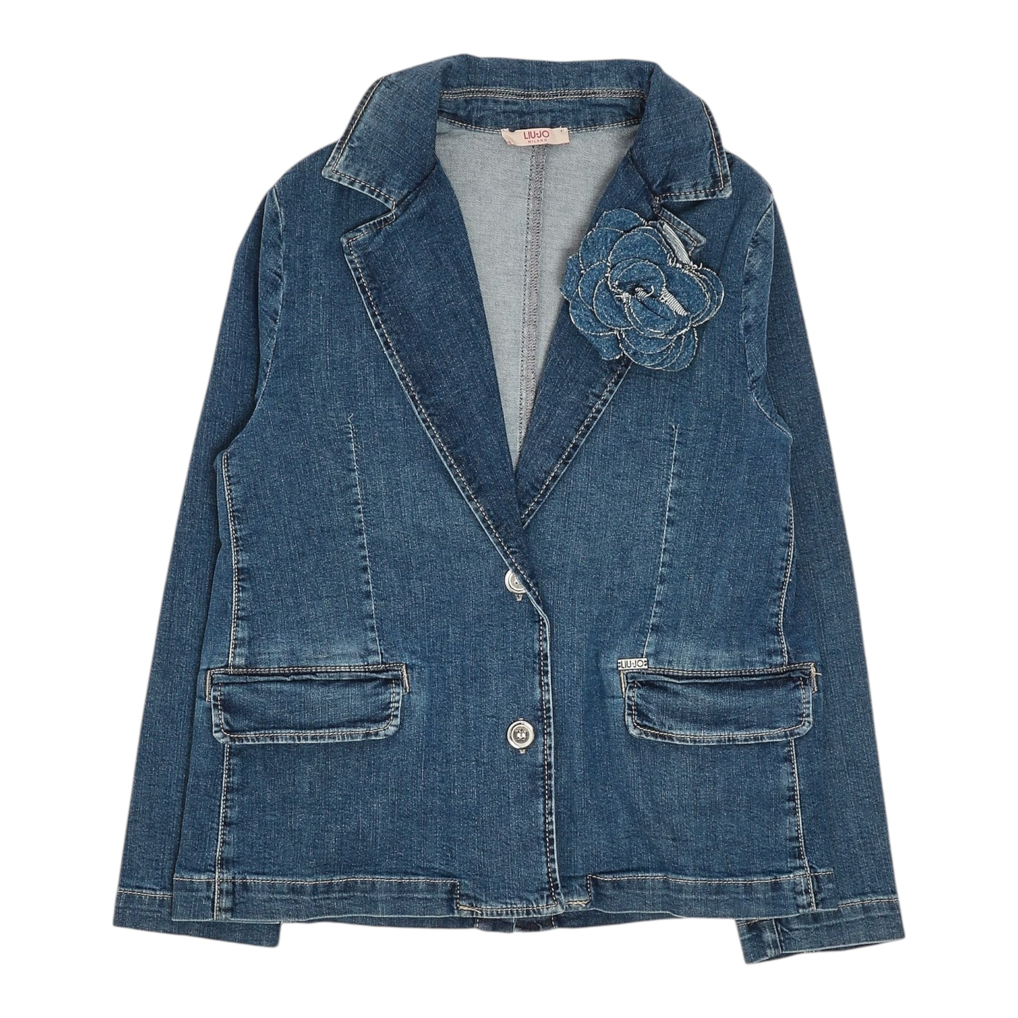Liu Jo Giacca In Denim Tinta Unita per Bambina GA5090 BLU LIU JO 