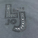 Liu Jo T-Shirt Girocollo Tinta Unita con Brillantini per Bambina GA5119 NERO LIU JO 