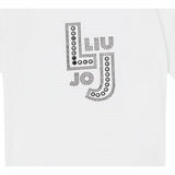 Liu Jo T-Shirt Girocollo Tinta Unita con Brillantini per Bambina GA5119XX BIANCO LIU JO 
