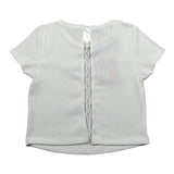 Liu Jo T-Shirt Girocollo Tinta Unita  per Bambina GA5151 BIANCO LIU JO 