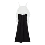 Liu Jo Tuta Bicolore Manica Lunga per Bambina GA5157 BIANCO/NERO LIU JO 