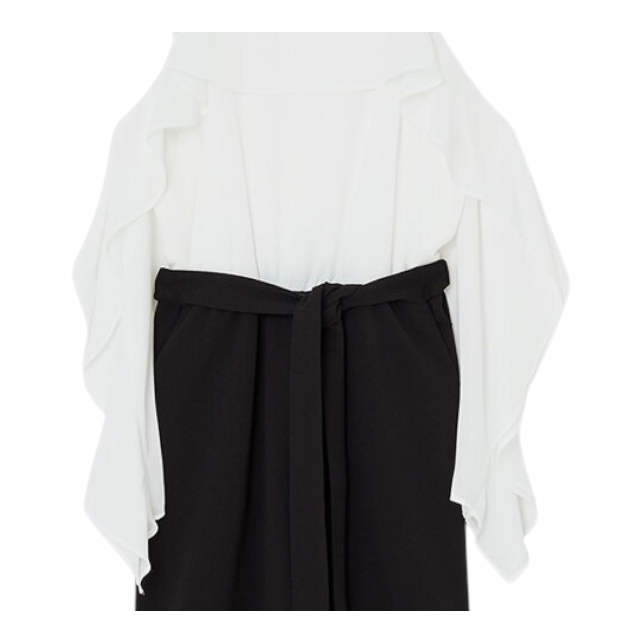 Liu Jo Tuta Bicolore Manica Lunga per Bambina GA5157 BIANCO/NERO LIU JO 