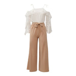 Liu Jo Tuta Bicolore Manica Lunga per Bambina GA5157X BIANCO/BEGIE LIU JO 