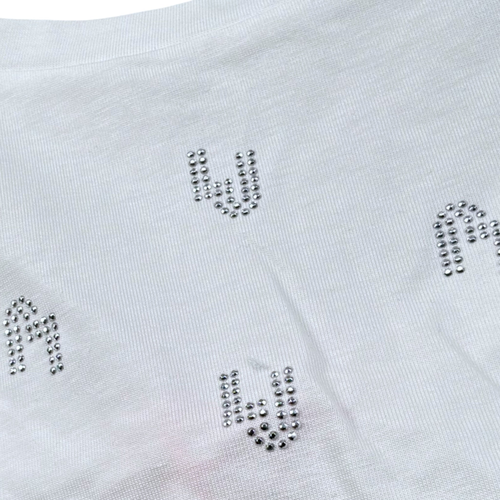Liu Jo T-Shirt Girocollo Tinta Unita con Stampa Logo per Bambina GA5159XX BIANCO LIU JO 
