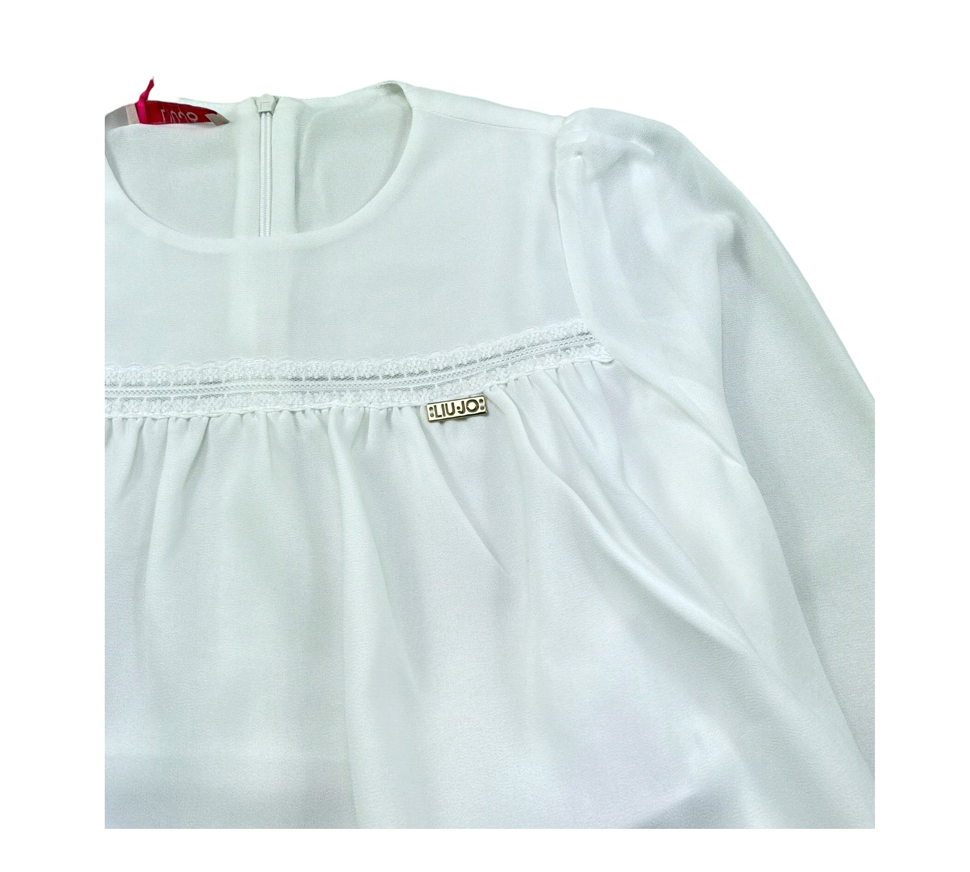 Liu Jo Camicia Manica Lunga Tinta Unita per Bambina GF3198 BIANCO LIU JO 