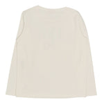 Liu Jo Shirt Girocollo Tinta Unita con Stampa Brillantinata per Bambina GF4093 BIANCO LIU JO 
